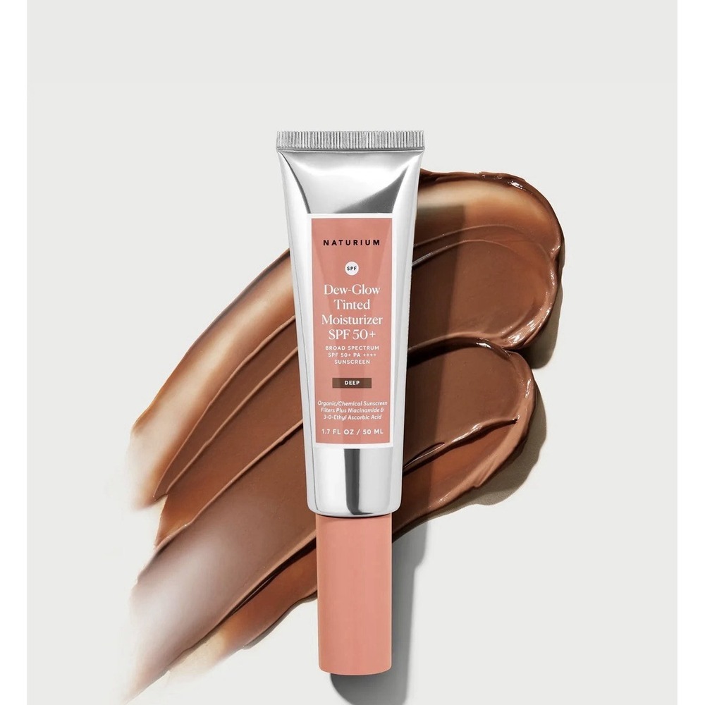 Naturium Dew-Glow Tinted Moisturizer SPF 50 Deep 1.7oz New Niacinamide Vitamin C